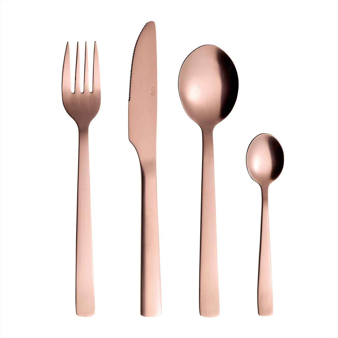 Raw Cutlery Set 16 Pcs, Rosé Gold