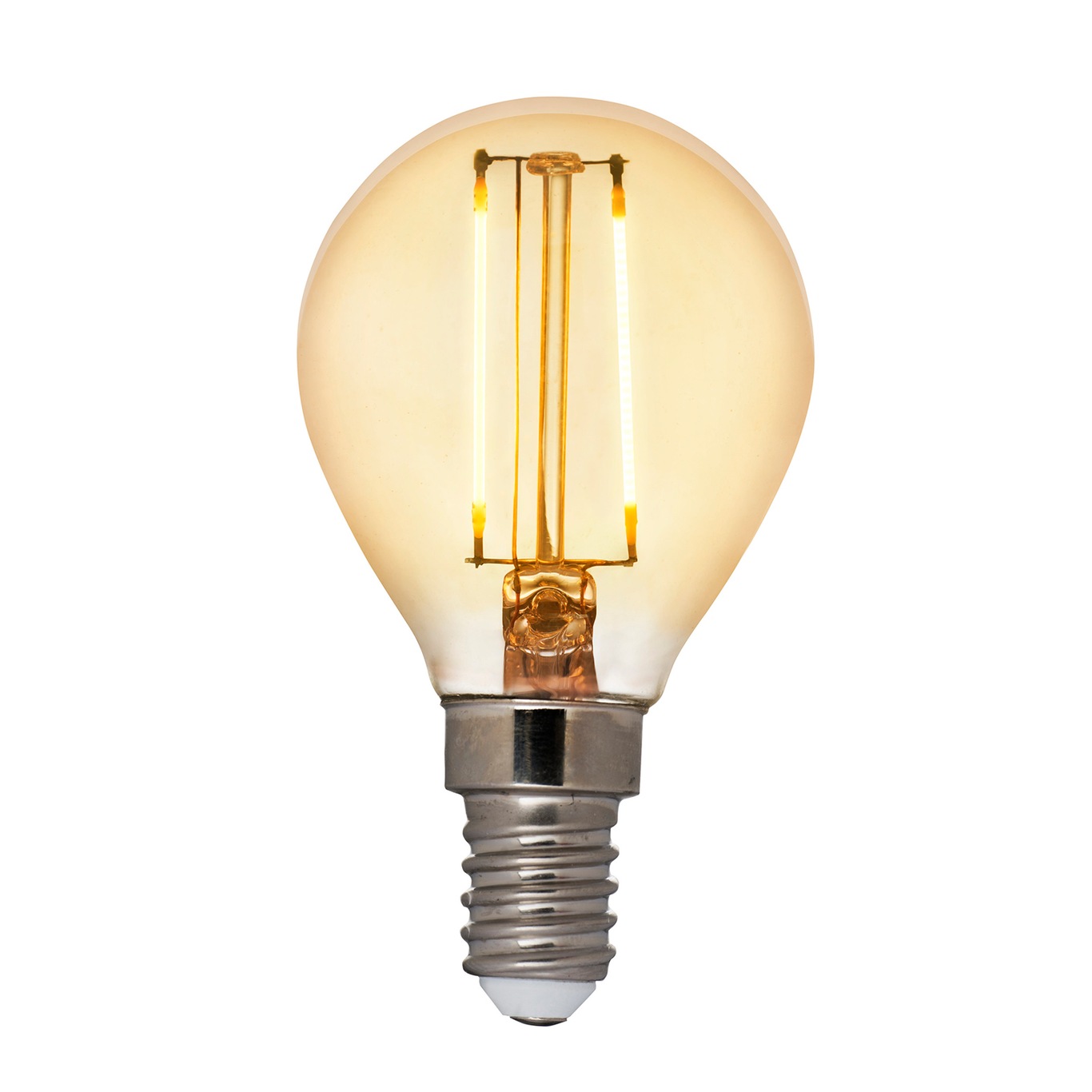 LED Filamentti keltainen P45 4,5W E14 360lm Himmennettävä