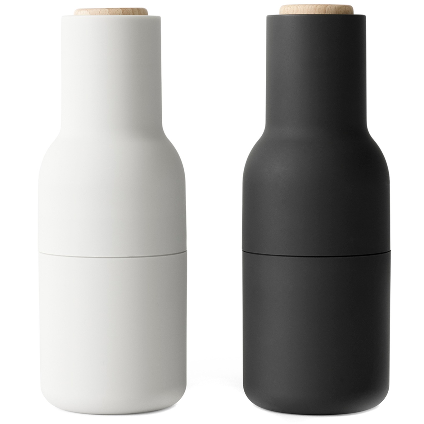 Bottle Grinder Maustemylly 2 kpl:n pakkaus, Saarni / Carbon / Pyökinvärinen