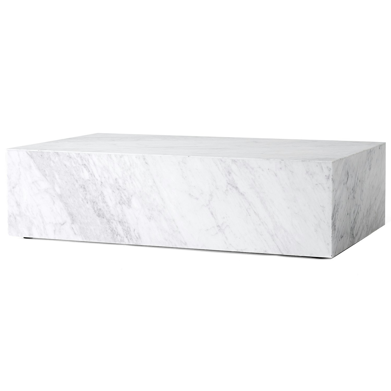 Plinth Low Sohvapöytä 100x60 cm, Carrara Marmori