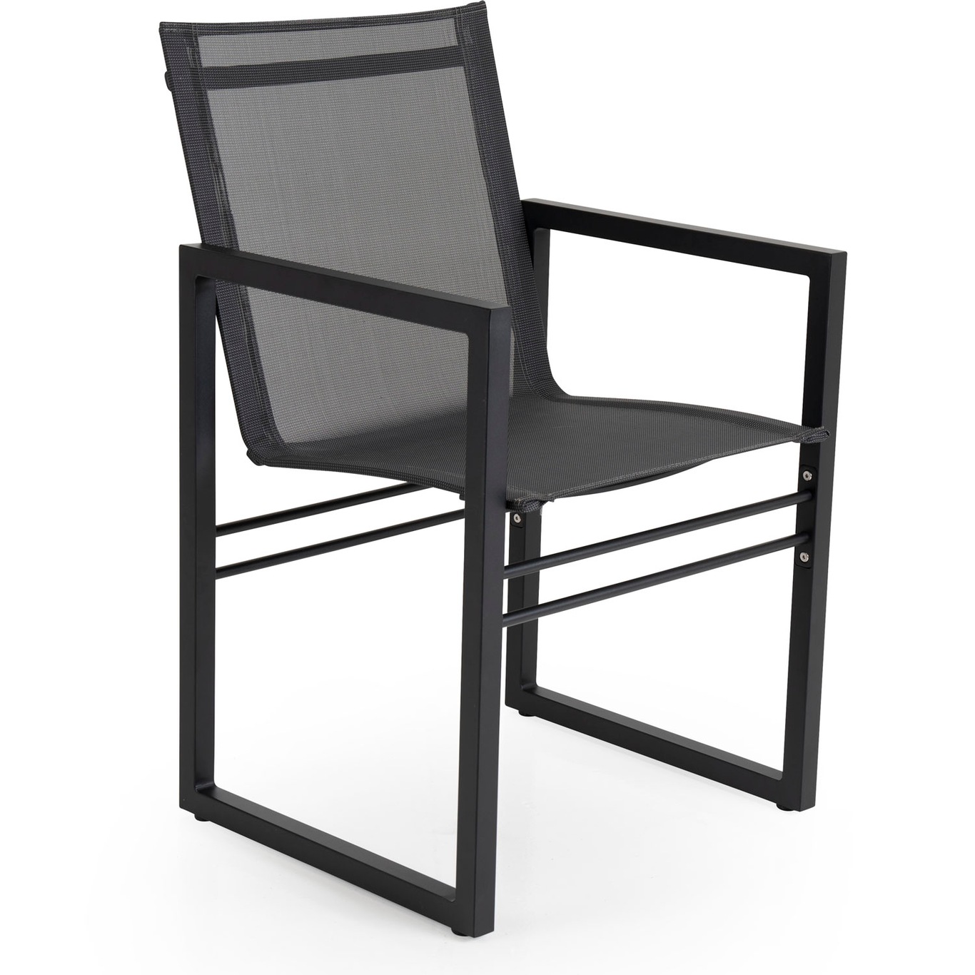 Vevi Dining Chair, Black/Alu