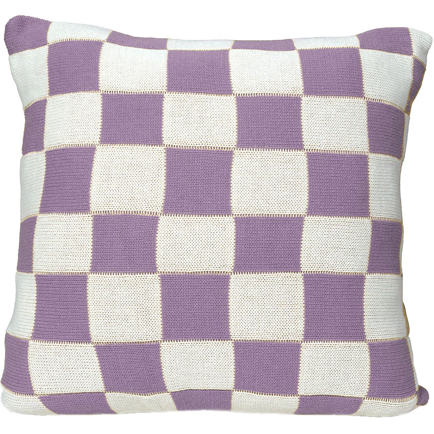 Knitted Check Tyynynpäällinen 50x50 cm, Lilac