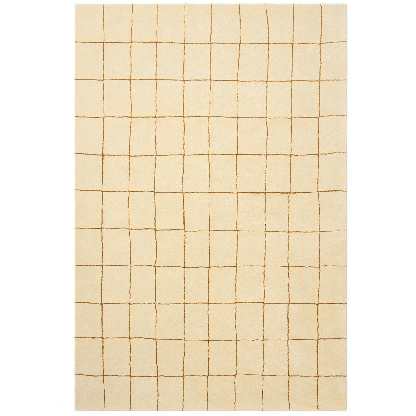Chakra Rug, Off White Matto 180x270 cm, Masala Yellow