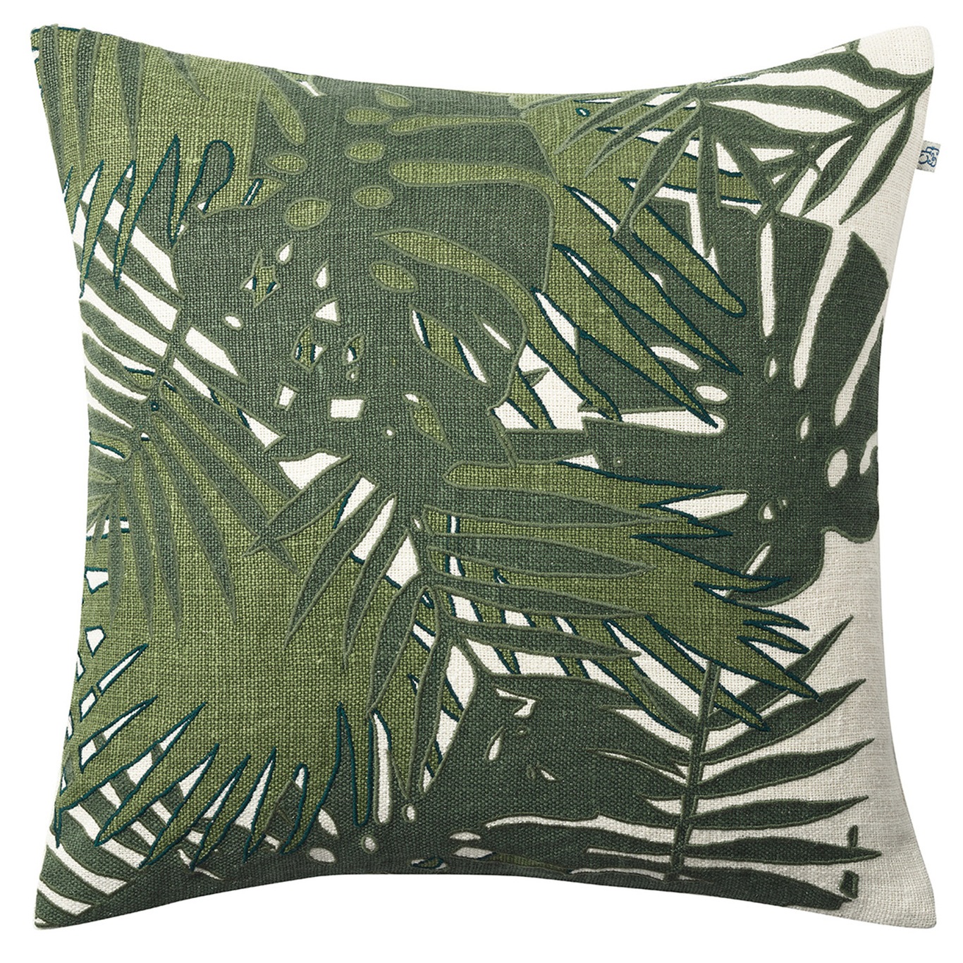 Palm Tyynynpäällinen 50x50 cm, Green/Cactus Green