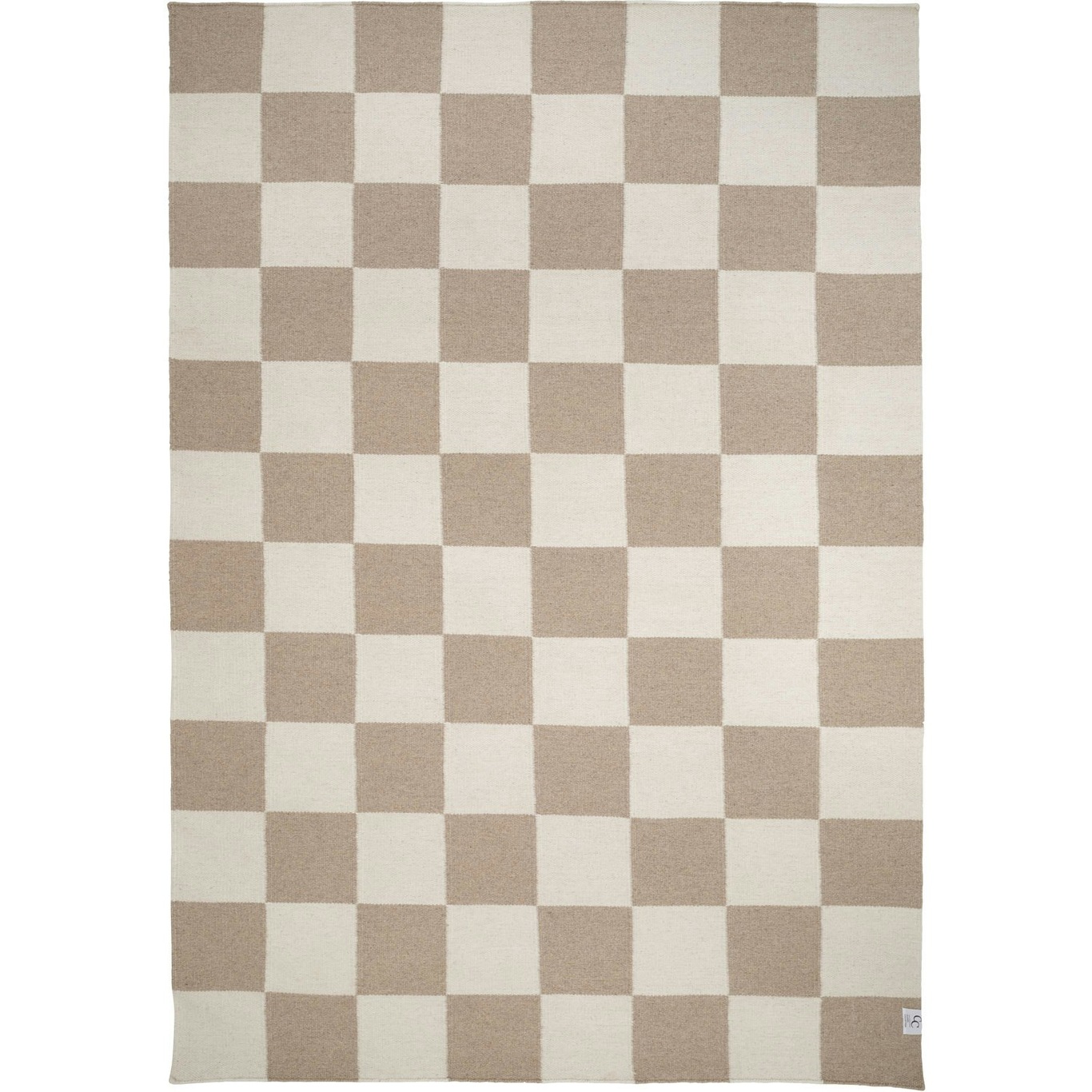 Square Matto 250x350 cm, Valkoinen/Luonnonvärinen