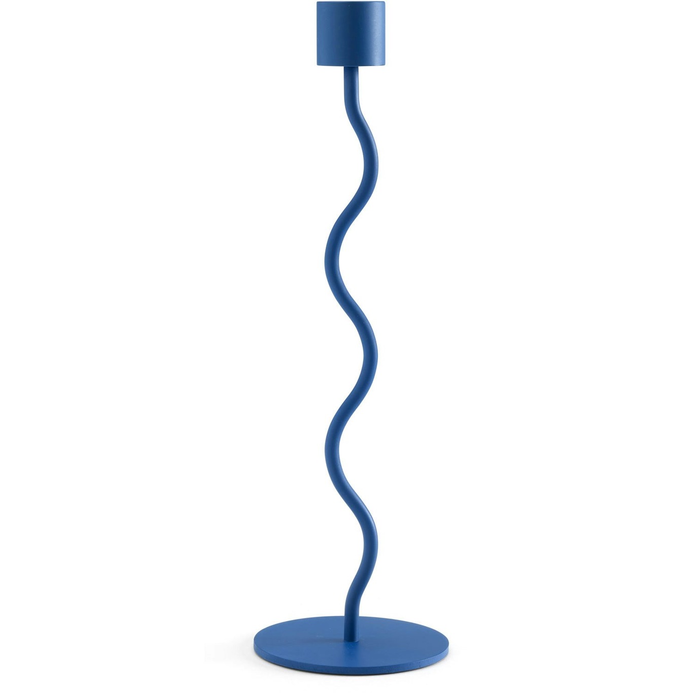 Curved Kynttilänpidike 26 cm, Royal Blue
