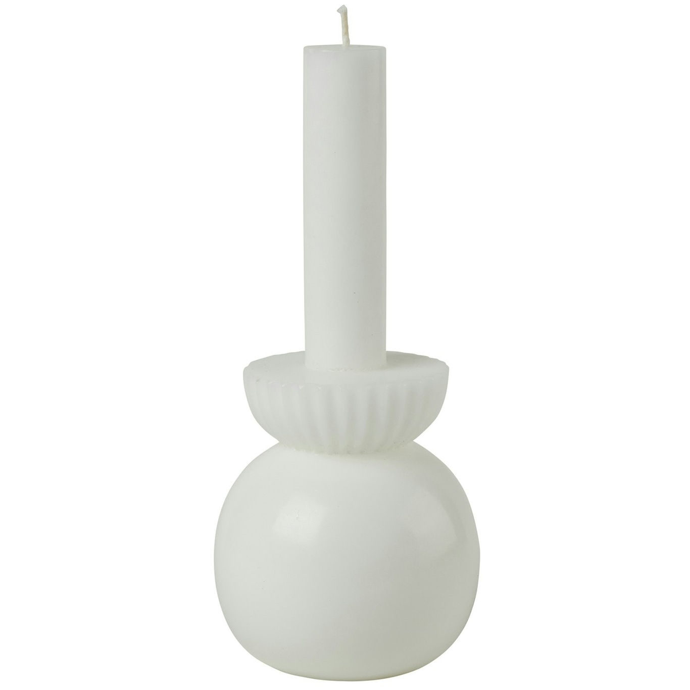 Candleholder Kynttilä M, Valkoinen