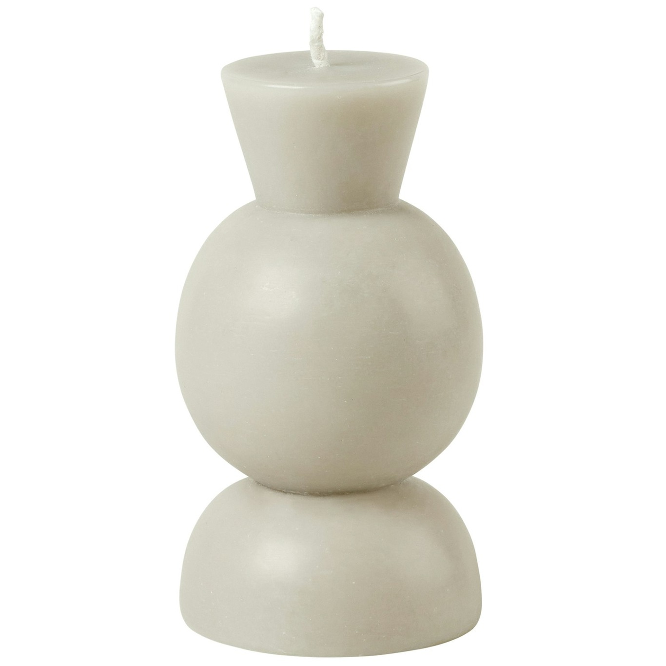 Cozy Candle Candleholder- White- S- 18H Kynttilä, S Light Stone Grey