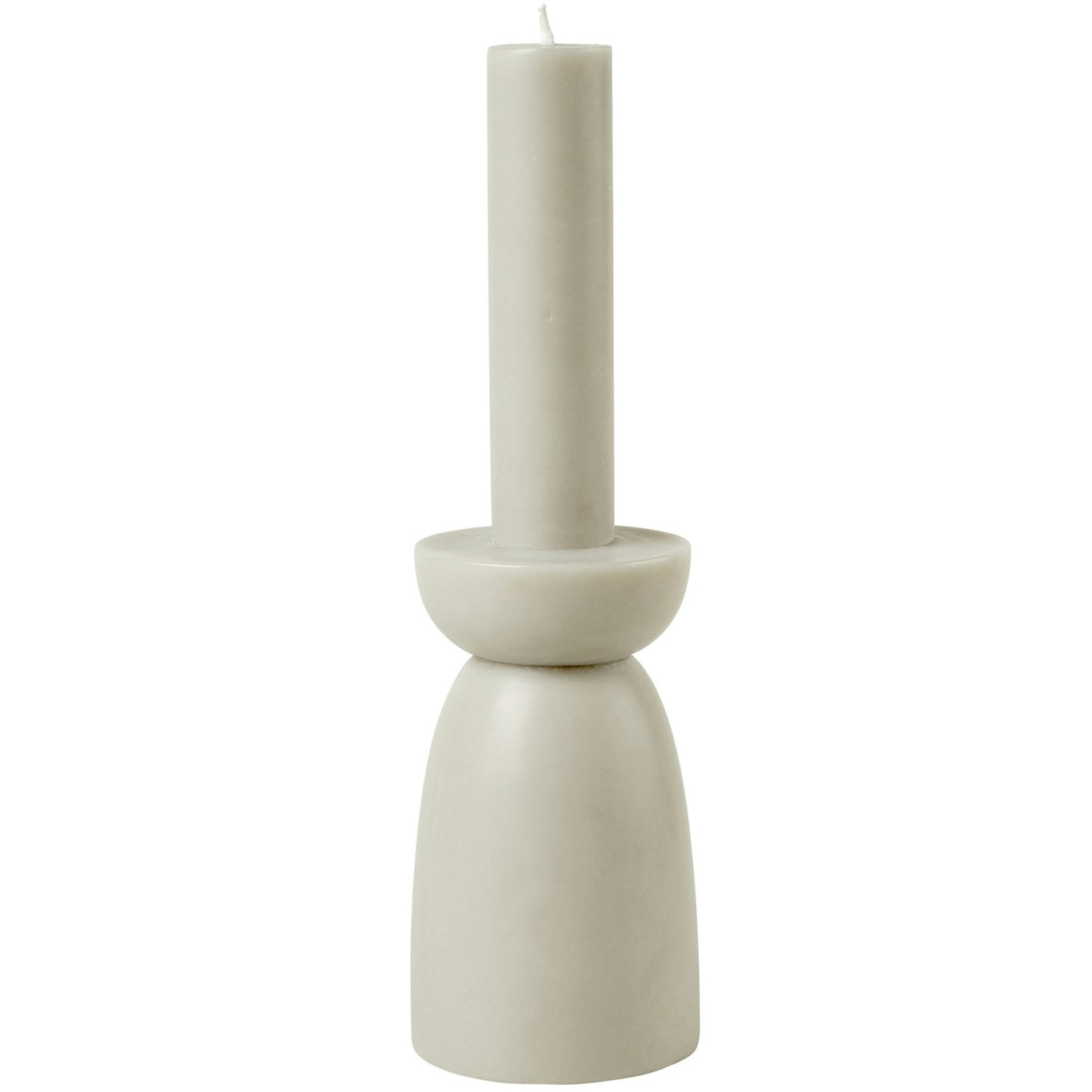 Cozy Candle Candleholder- White- S- 18H Kynttilä, L Light Stone Grey