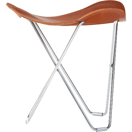 Flying Goose Pampa Stool, Polo/Chrome