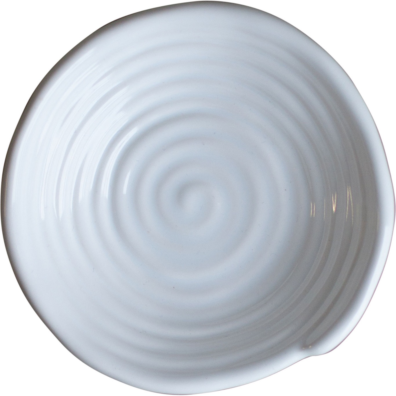 Curl Lautanen Pieni Ø12 cm, Shiny White