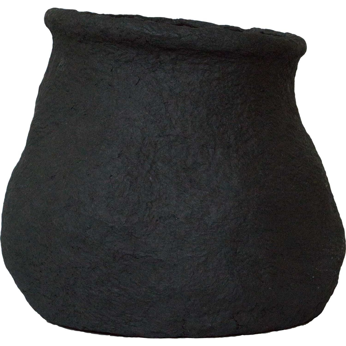 Paper Vase/Pot Large, Black