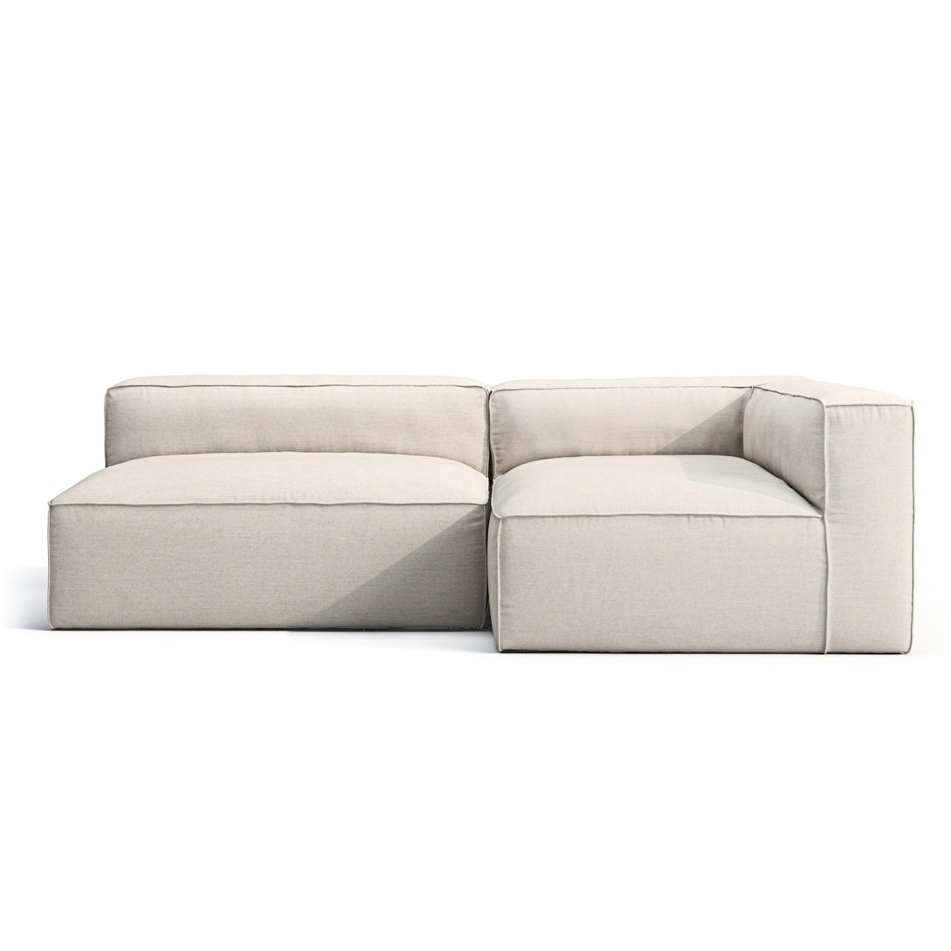 Grand Ulkona Käytettävä Lounge-sohva 2-paikkainen Oikea, Linen Chalk