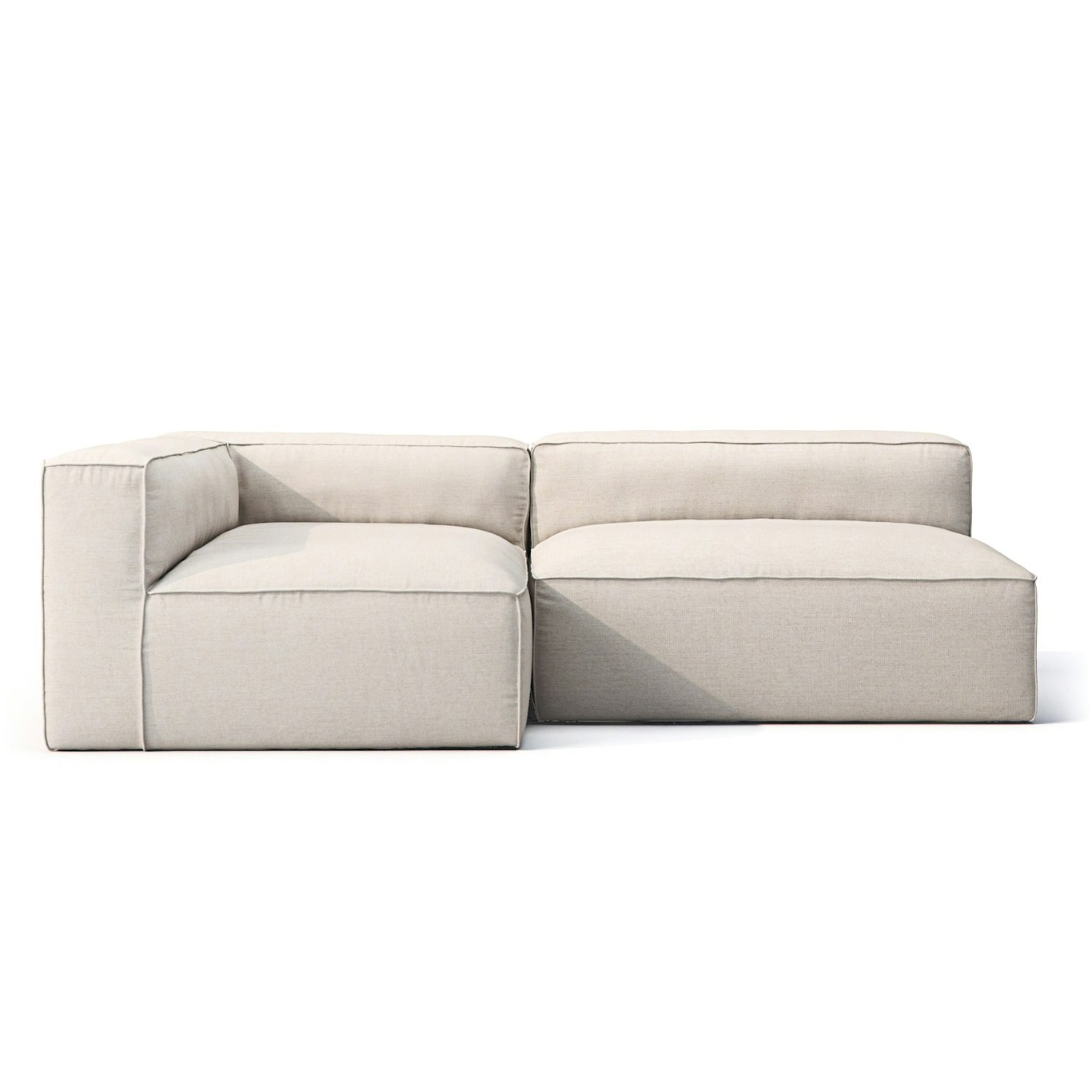 Grand Ulkona Käytettävä Lounge-sohva 2-paikkainen Vasen, Linen Chalk