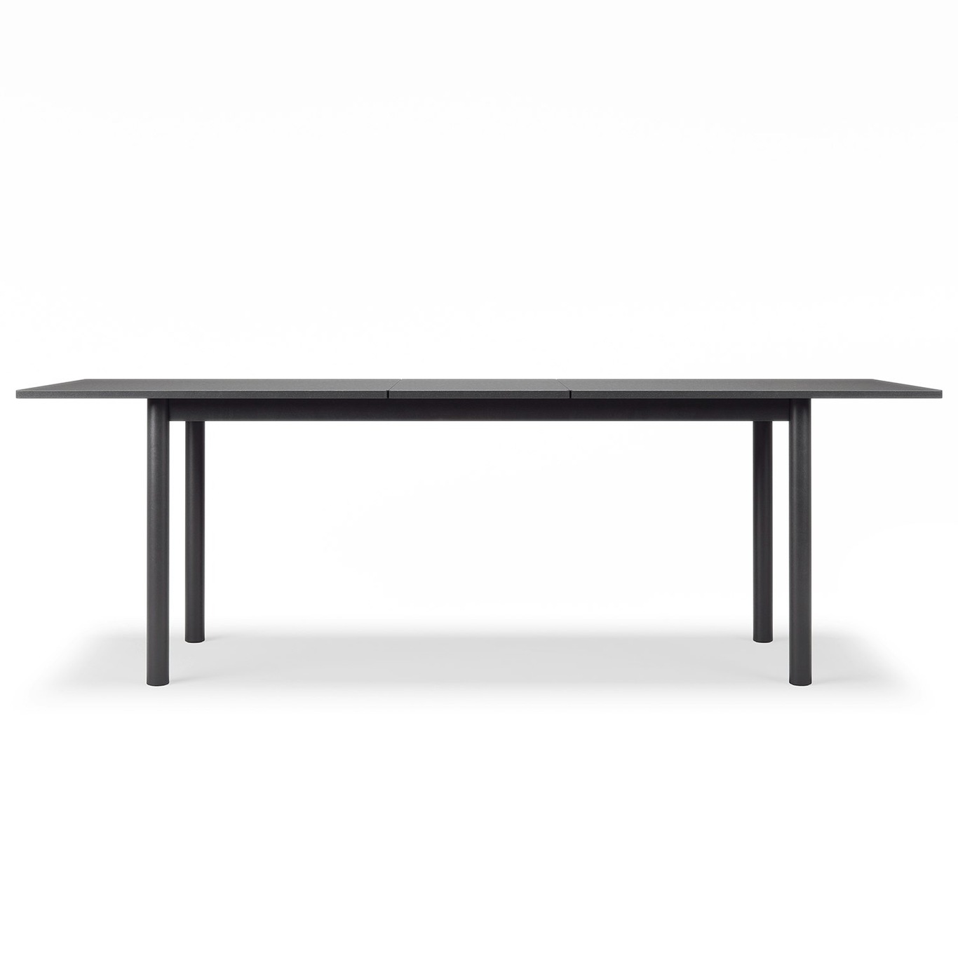 Milo C12 Ruokapöytä 84x180 + 40 cm, Musta