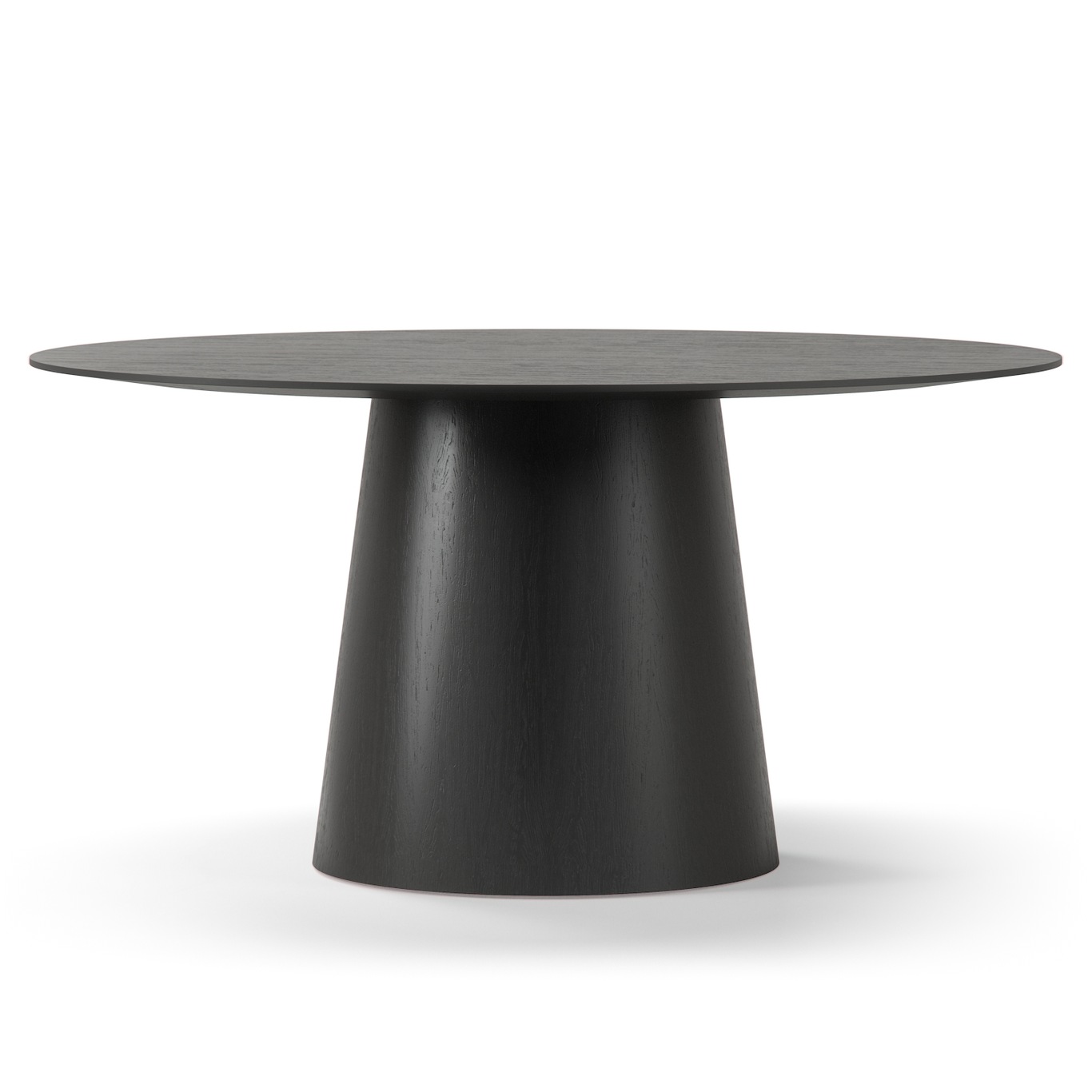 Social Ruokapöytä Musta Tammi, 150 cm