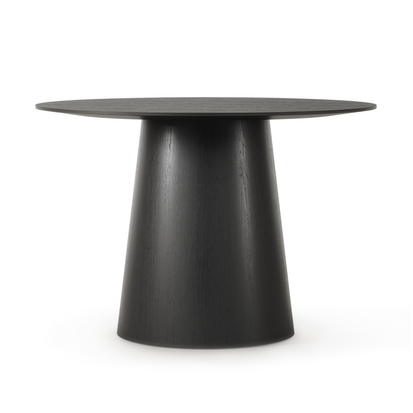 Social Ruokapöytä Musta Tammi, 110 cm
