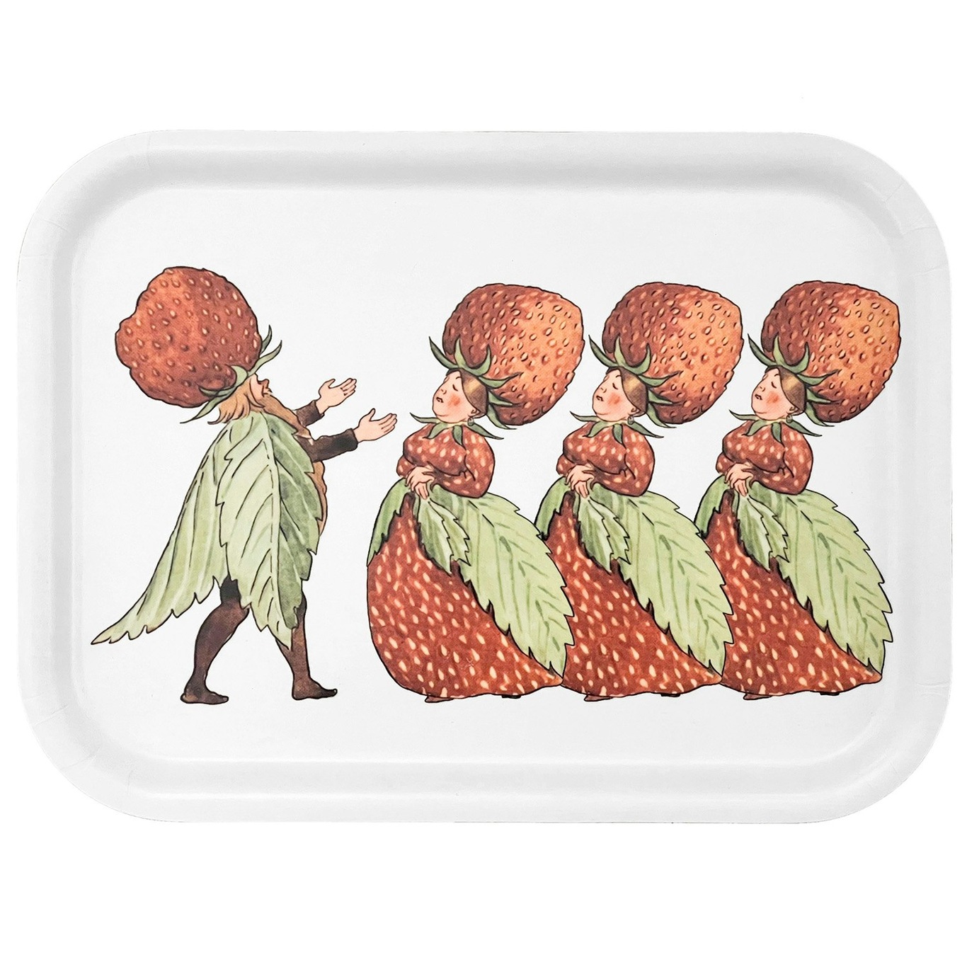 The Strawberry Family Tarjotin, 20x27 cm