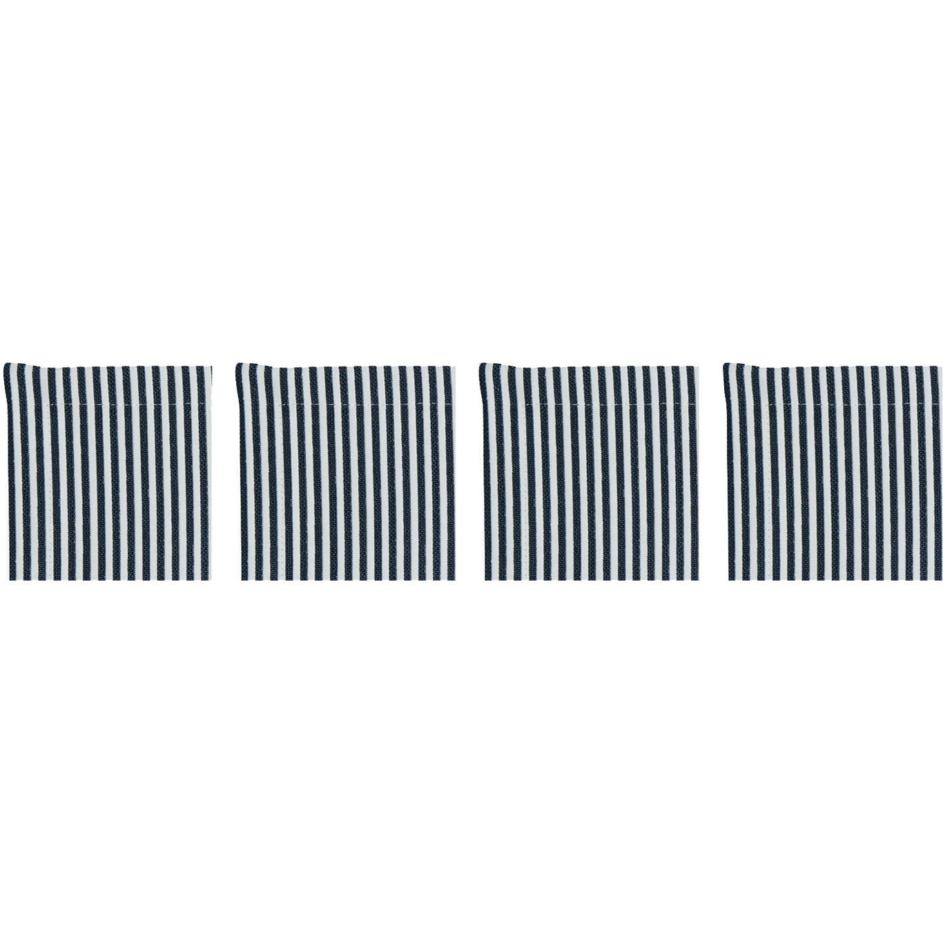 Narrow Stripe Lasinaluset 10x10 cm 4-pakkaus, Laivastonsininen