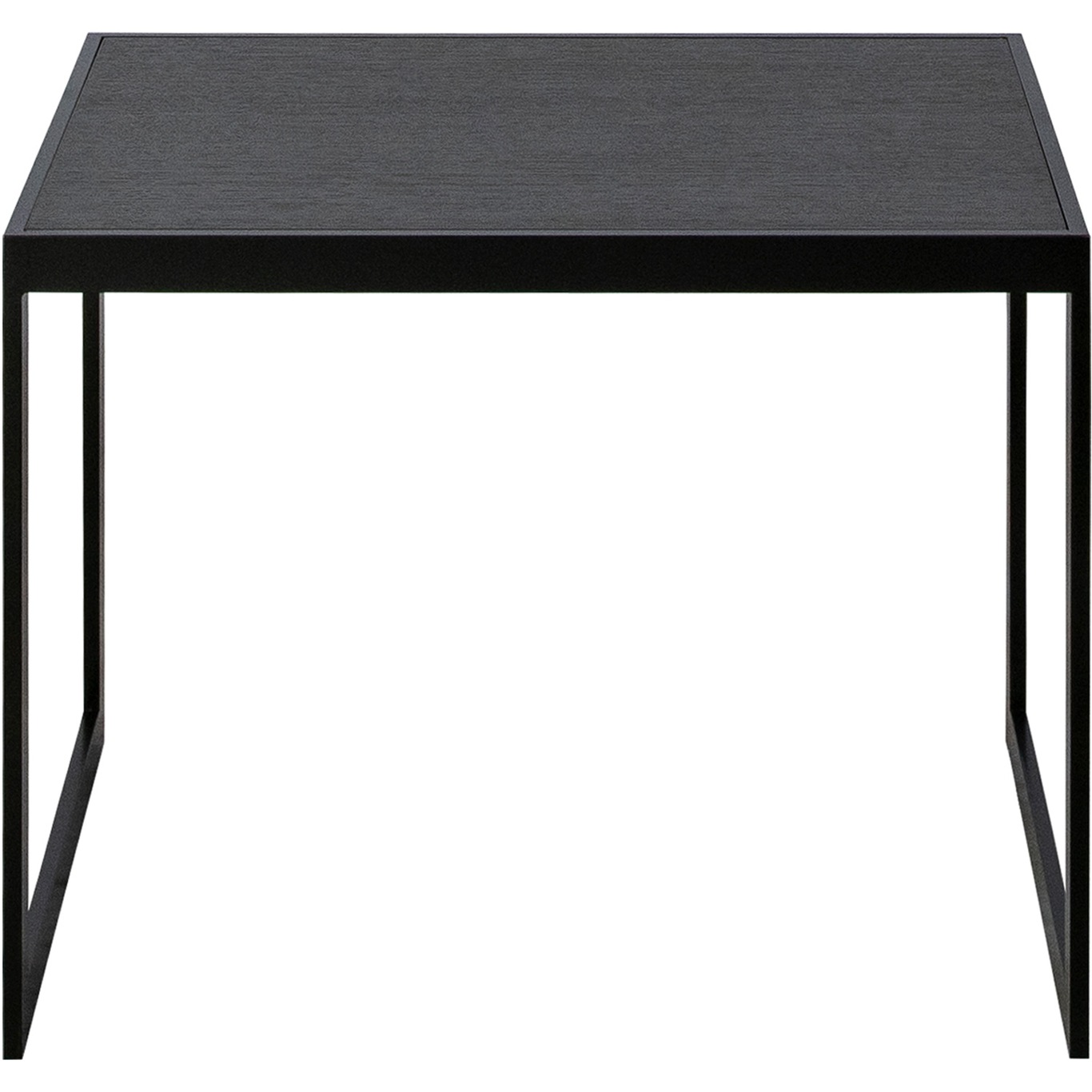 Square Sivupöytä 56x41x43 cm, Musta/Musta Tammi