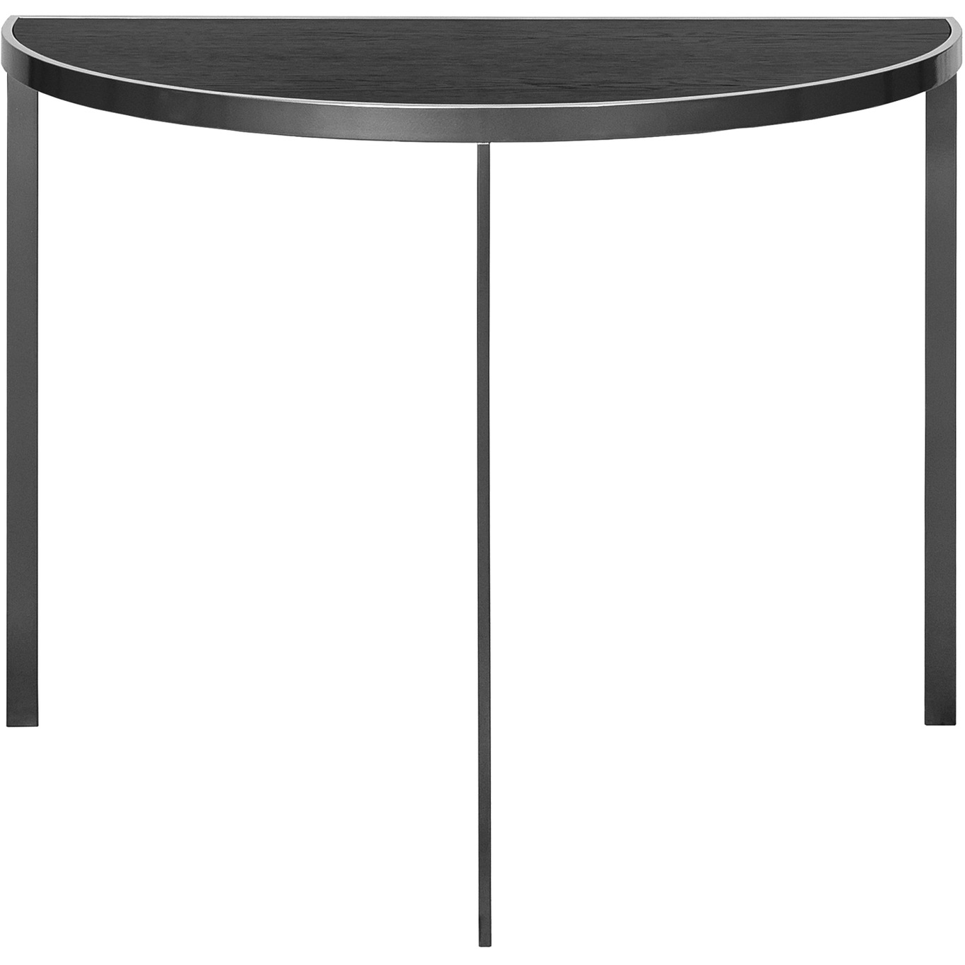Square Konsolipöytä 93xx46x70 cm, Silver Grey/Musta Tammi