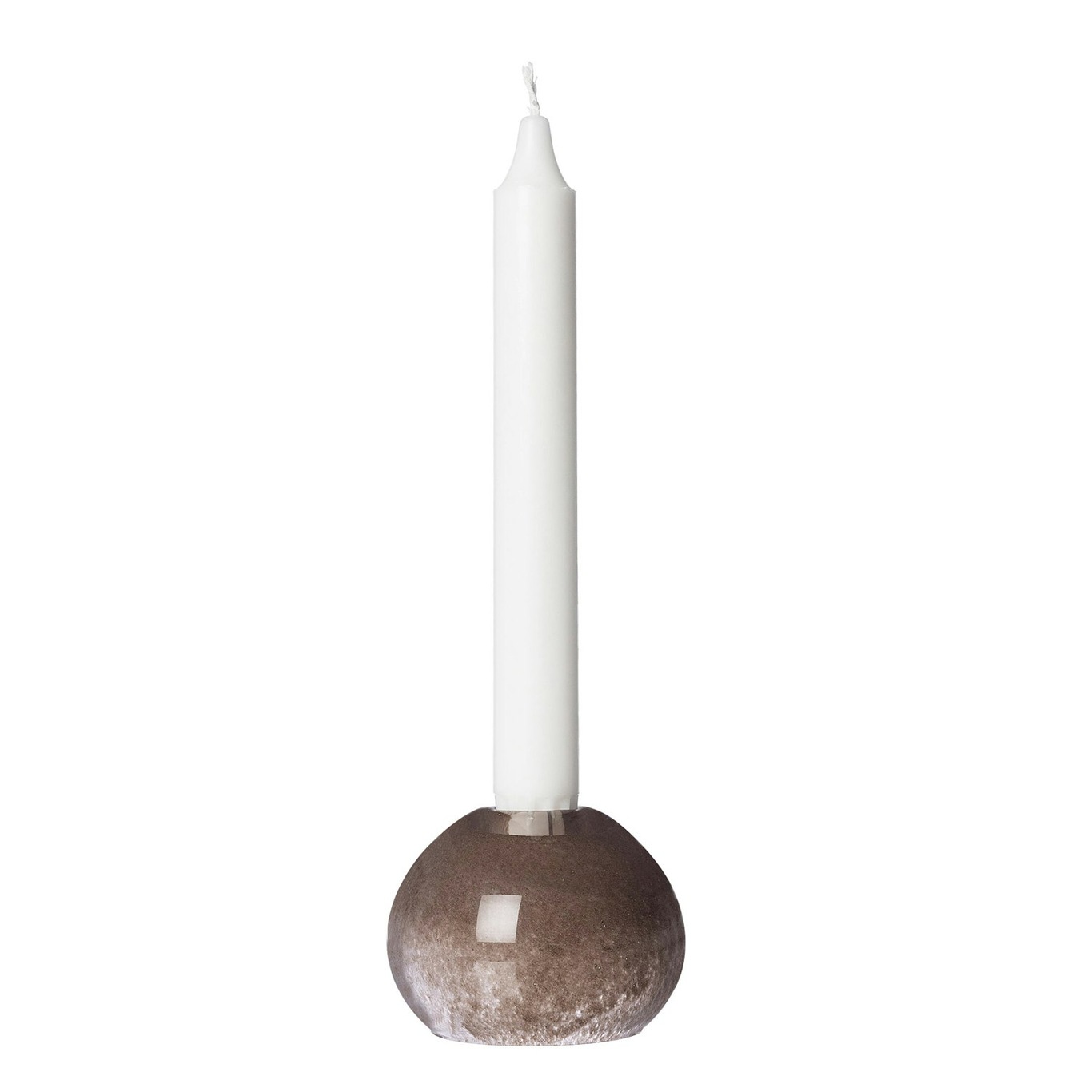 Kynttilänjalka Lasi Ø7,5 cm, Ruskea
