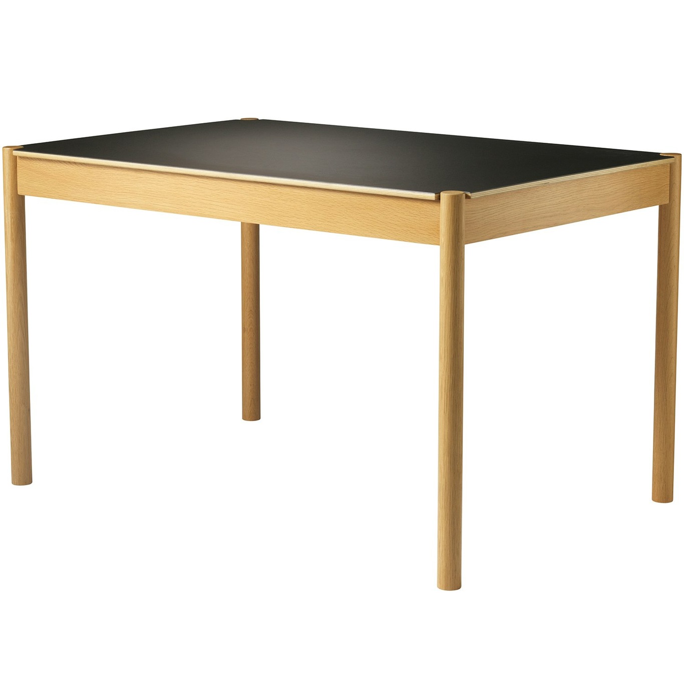 C44 Ruokapöytä Tammi / Linoleumi, 80x120 cm
