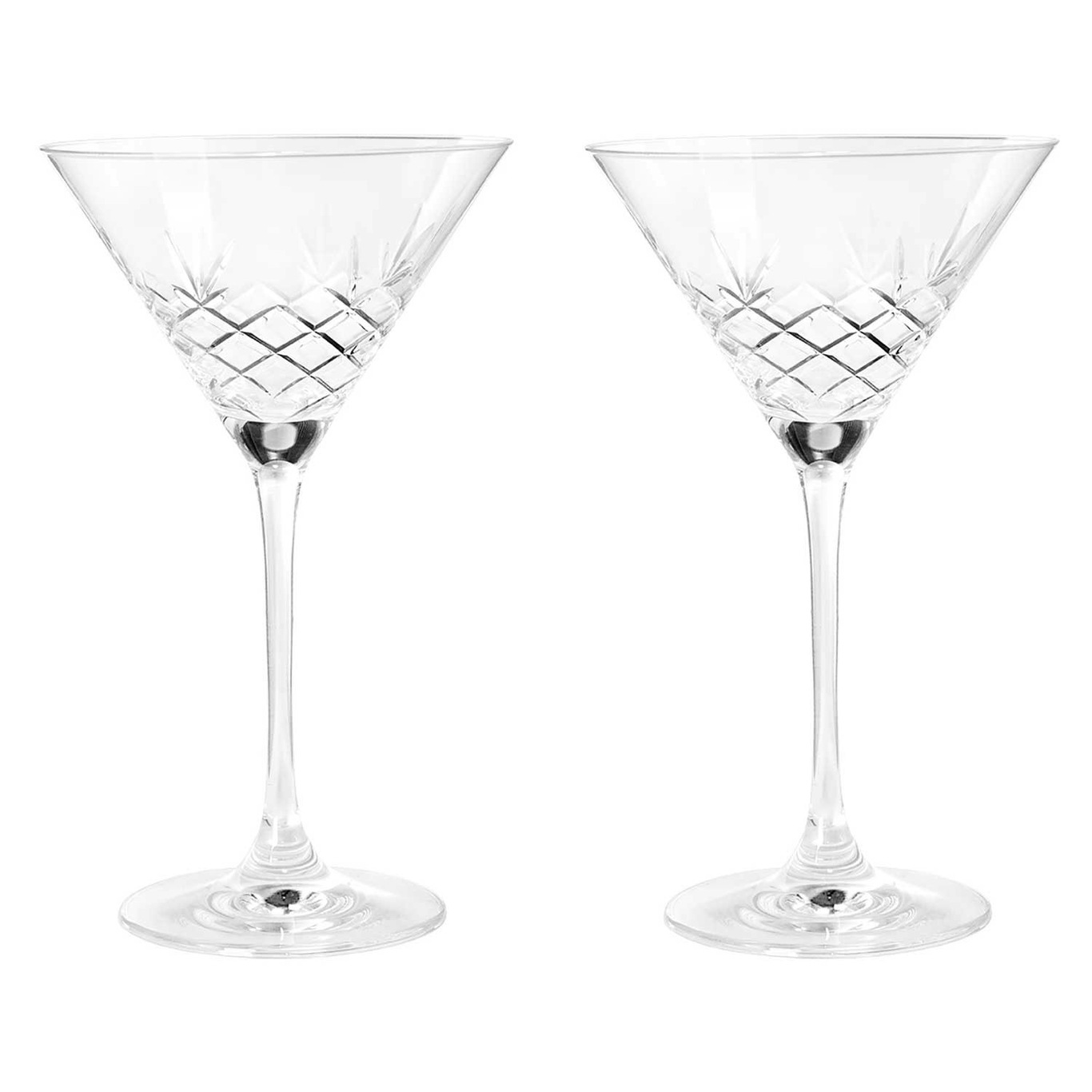 Crispy Cocktail Glass 2 Pcs, Clear