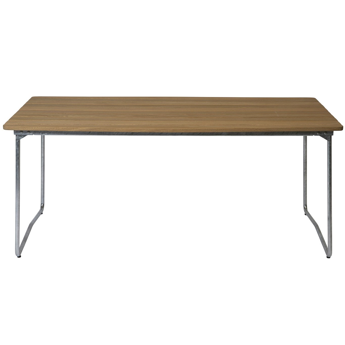 B31 Pöytä 92x170 cm, Öljytty Tammi / Kuumagalvanoitu Teräs