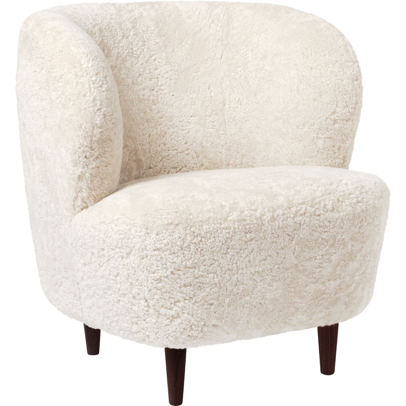Stay Lounge Chair Sheepskin Offwhite/Smoked Oak