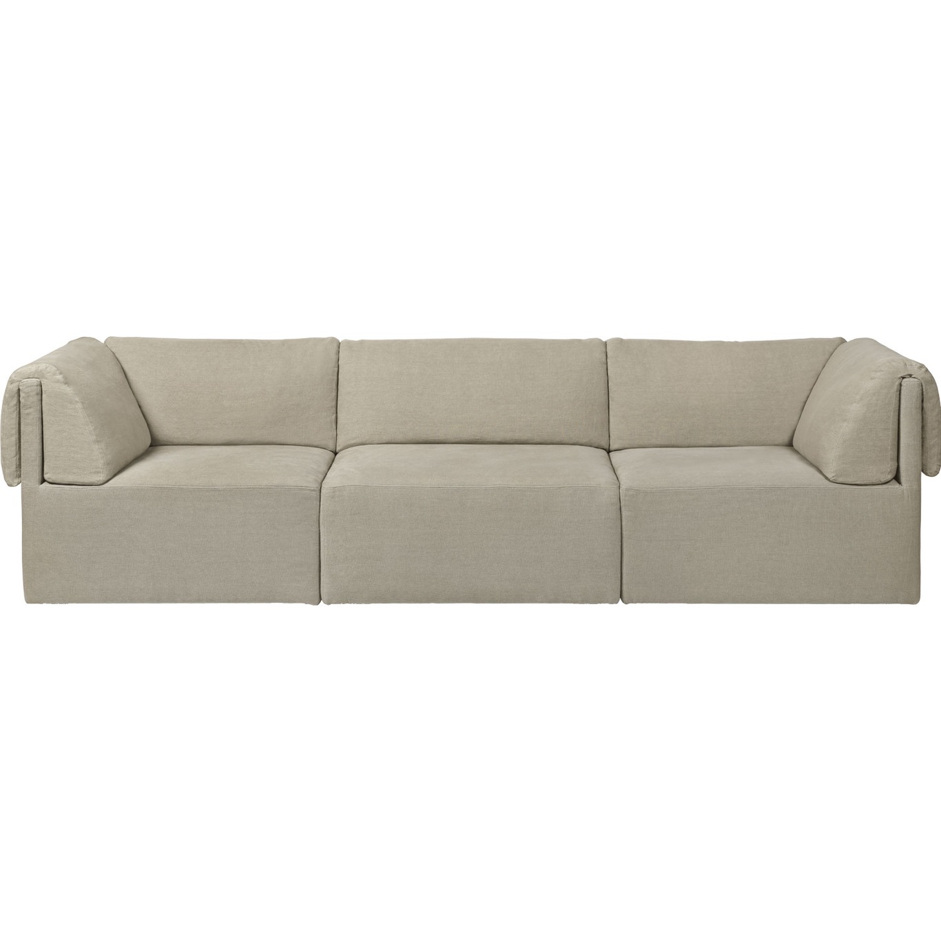 Wonder Sofa 3-S w Armrest PG2, Bel Lino G077/13 LC
