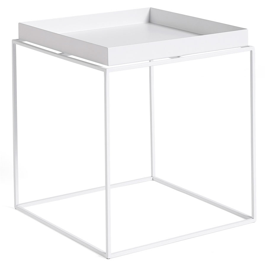 Tarjoilupöytä 40x40 cm, Valkoinen