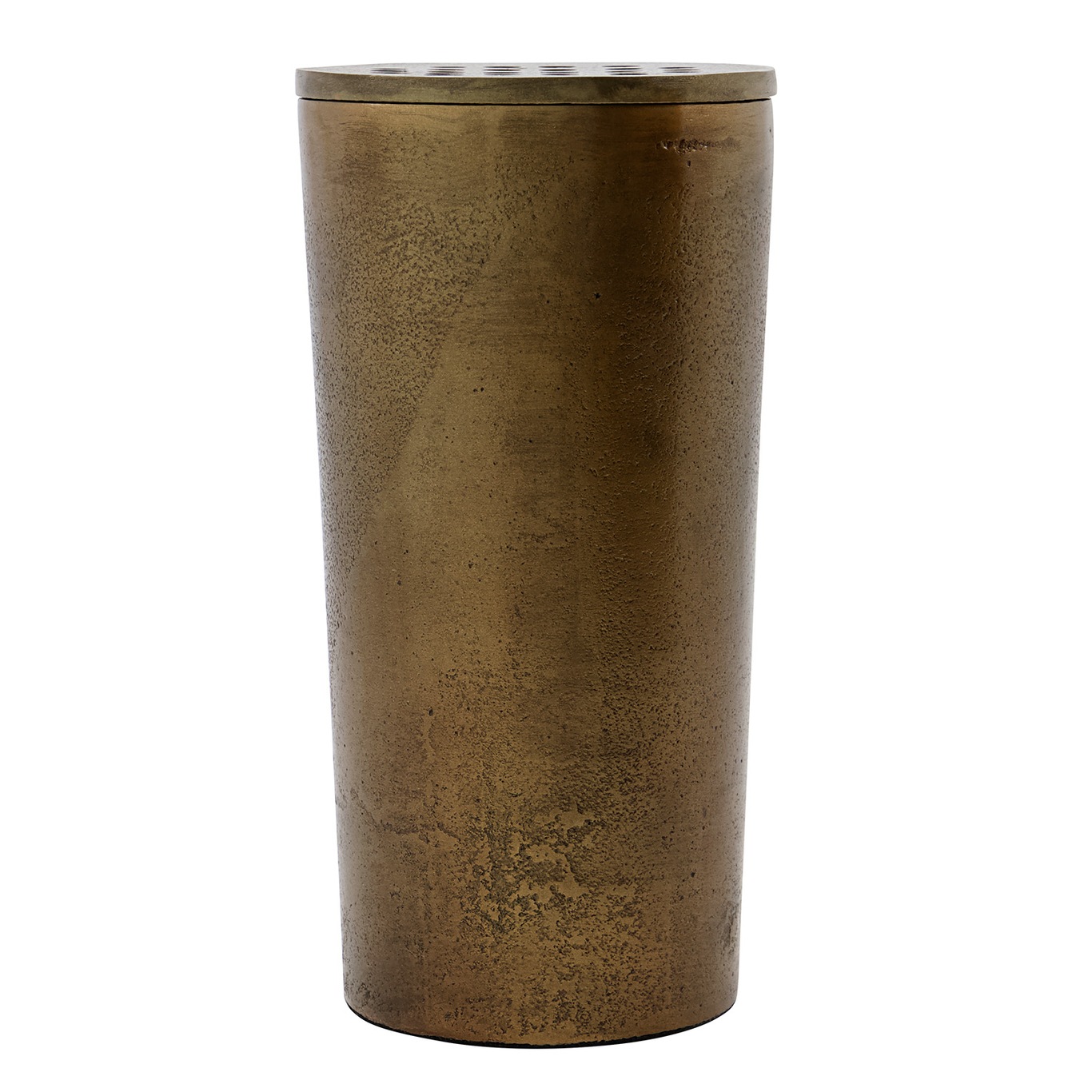 Flow Vase 18xØ9, Antique Brass