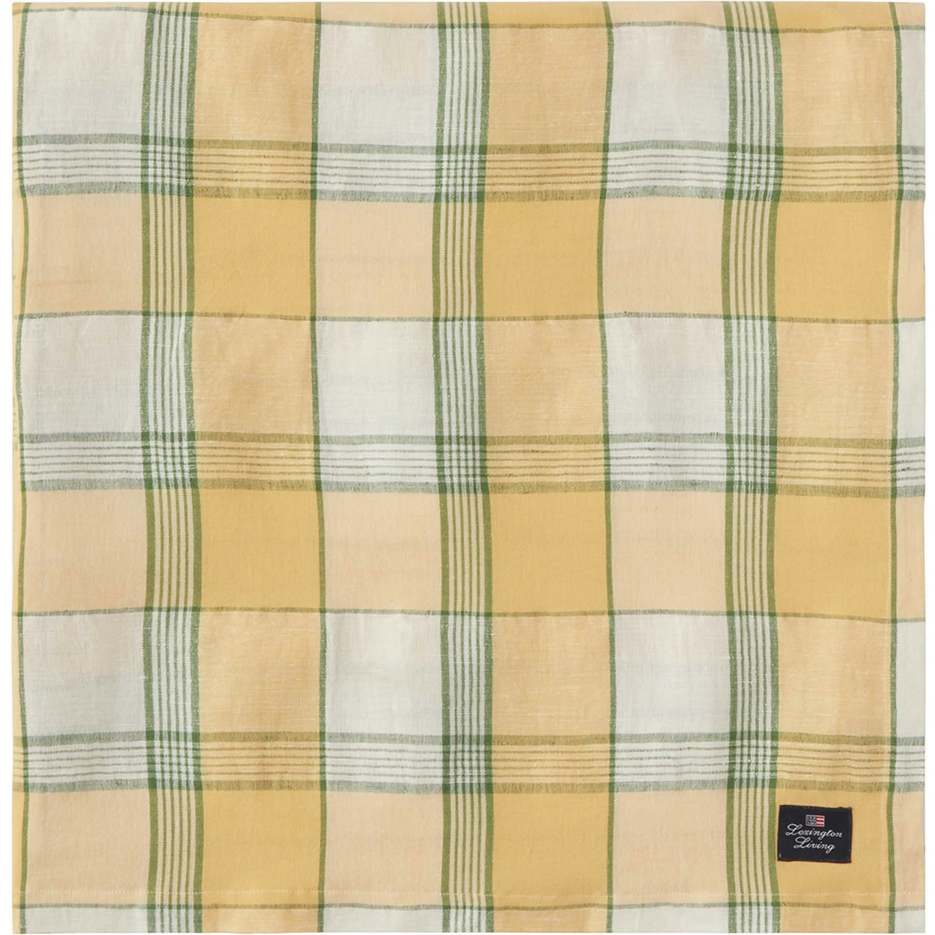 Easter Linen/Cotton Pöytäliina Keltainen/Valkoinen, 150x250 cm