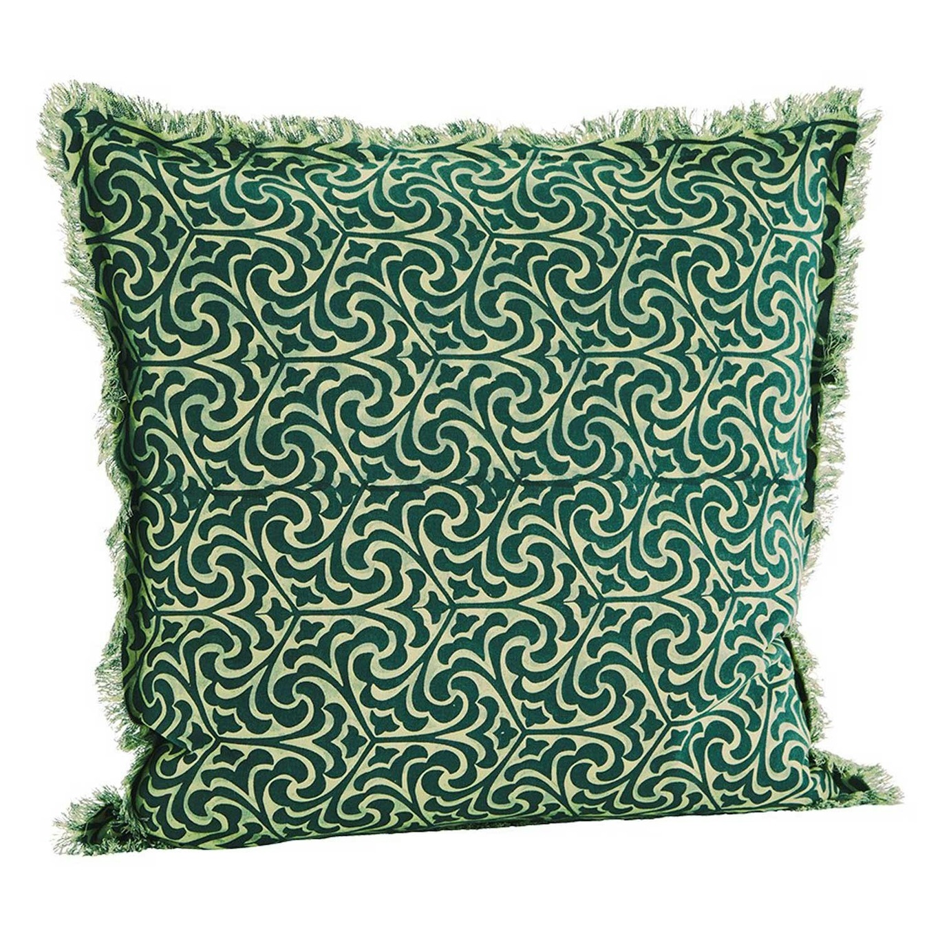 Tyynynpäällinen Hapsuilla 50x50 cm, Teal/Vihreä