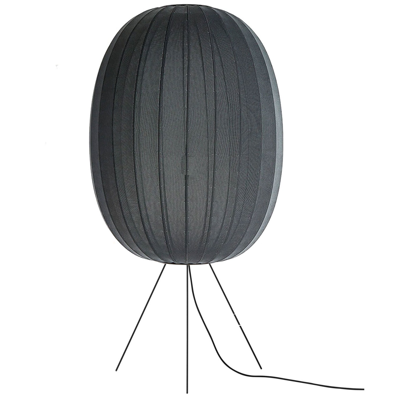 Knit-Wit Lattiavalaisin Korkea Soikea 65 cm, Musta
