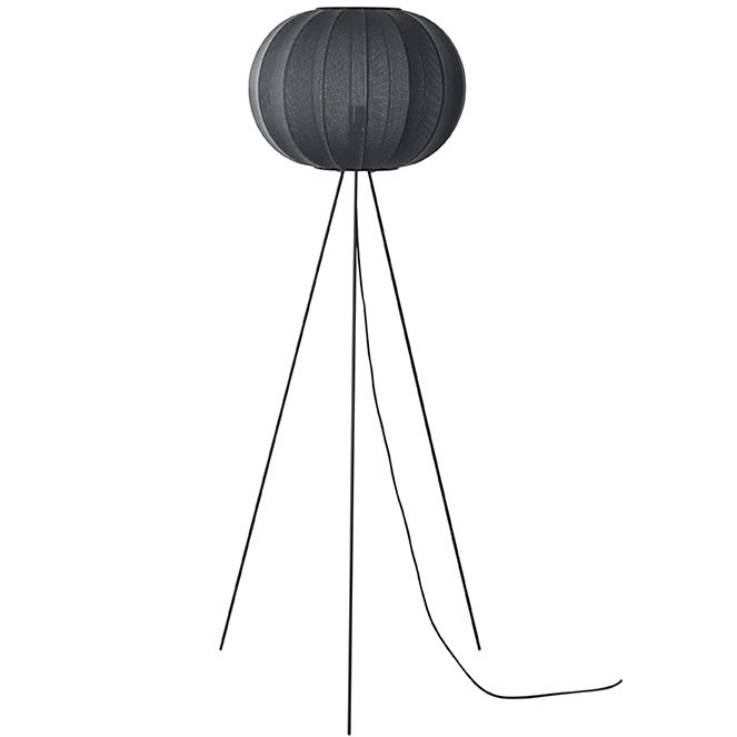Knit-Wit Lattiavalaisin Korkea Pyöreä 45 cm, Musta