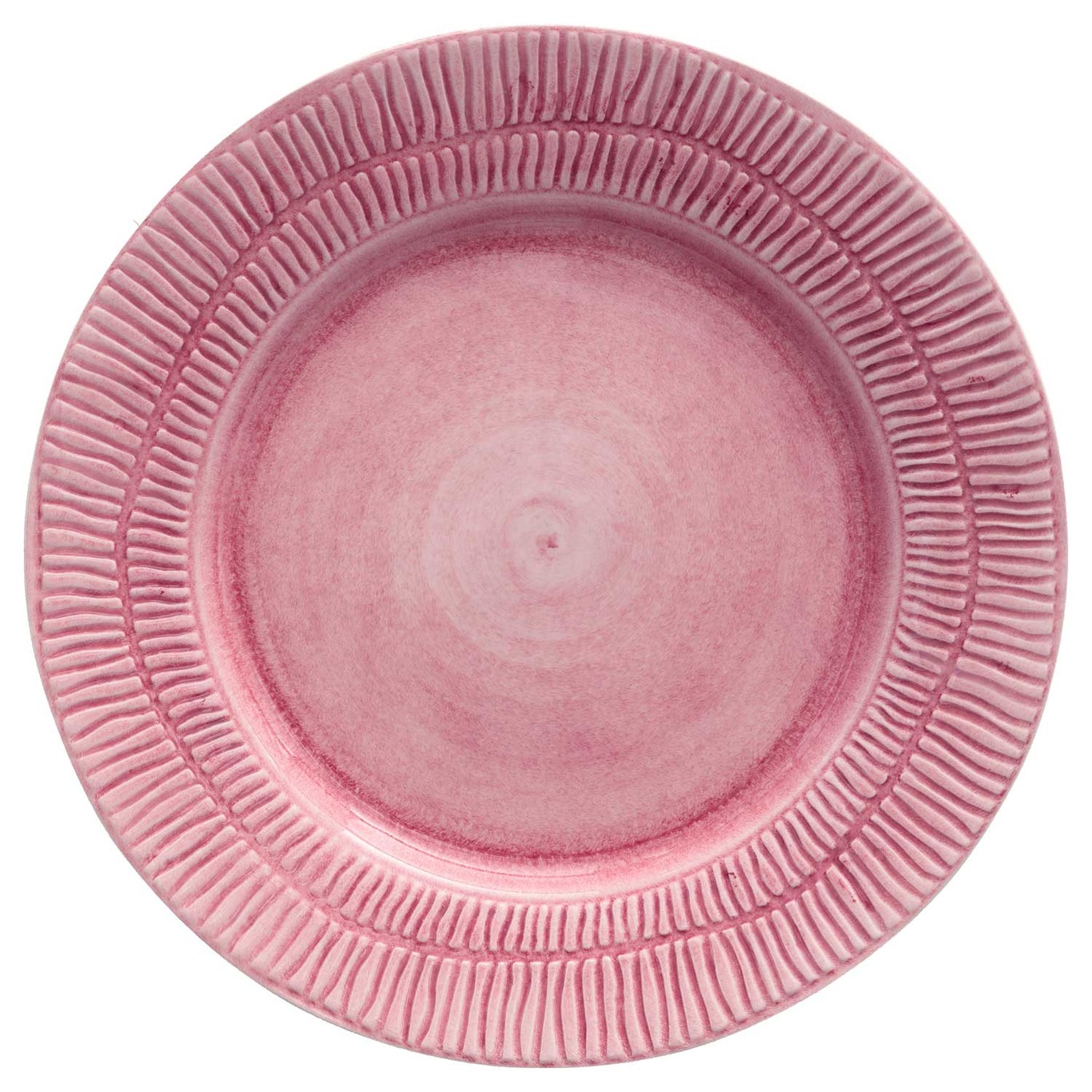 Stripes Lautanen 28 cm, Vaaleanpunainen
