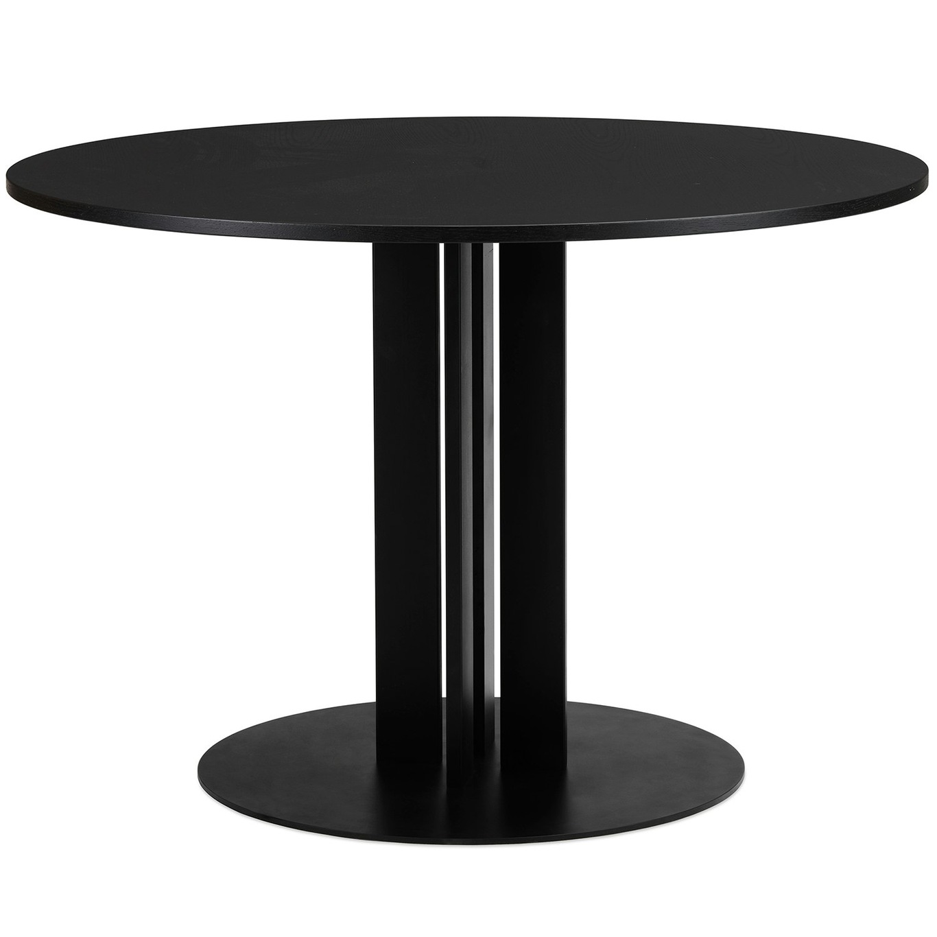 Scala Ruokapöytä Ø110 cm, Musta Tammi