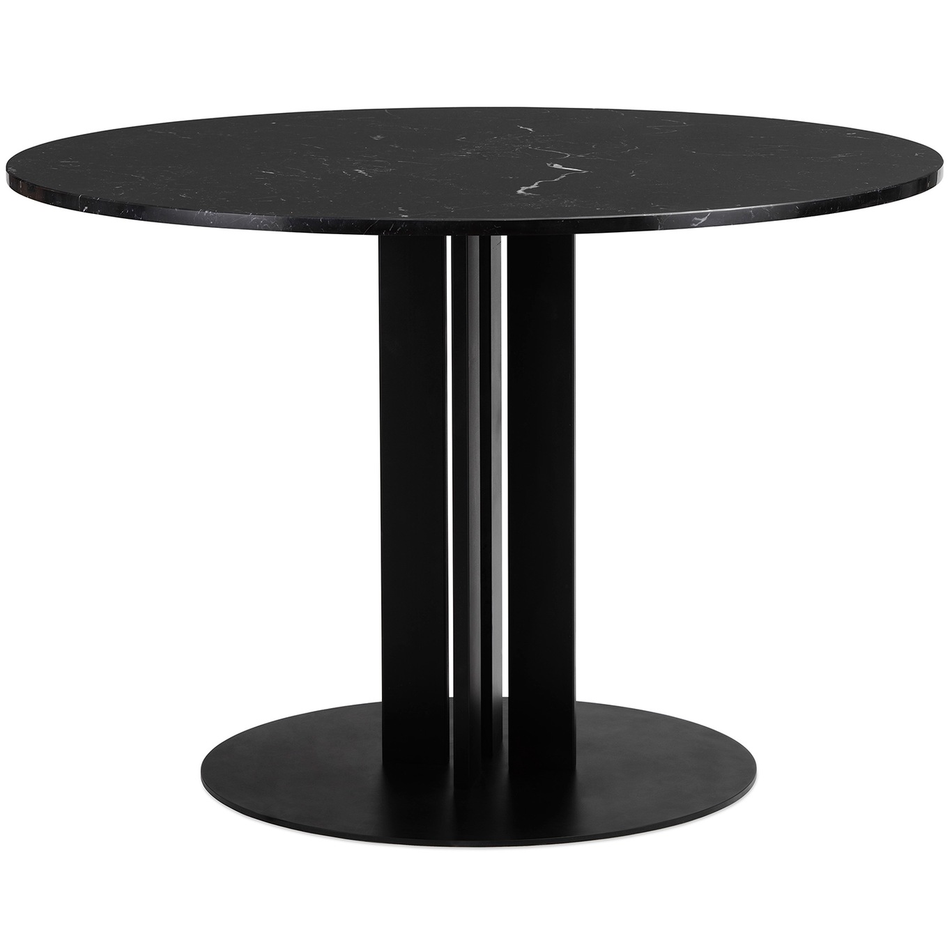Scala Ruokapöytä Ø110 cm, Musta Marmori