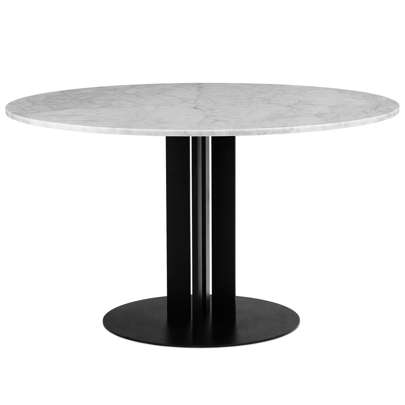 Scala Ruokapöytä Ø110 cm, Valkoinen Marmori