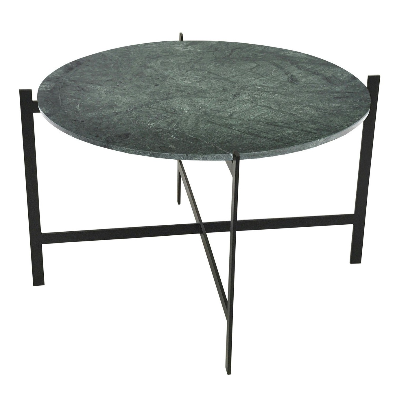 Deck Large Pöytä, Vihreä Marmori/Musta