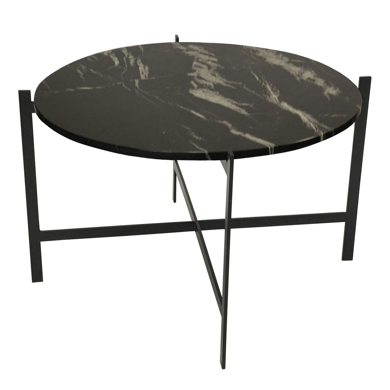 Deck Large Pöytä, Marmori Musta/Musta