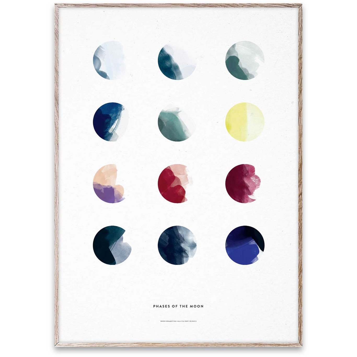 Moon Phases Poster, 50x70 cm