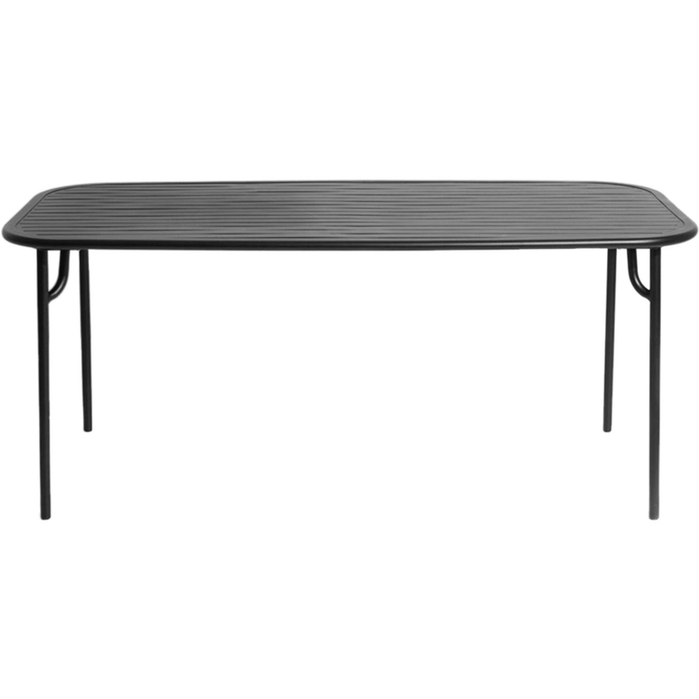 Week-End Ruokapöytä Suorakulmainen 85x180 cm, Musta