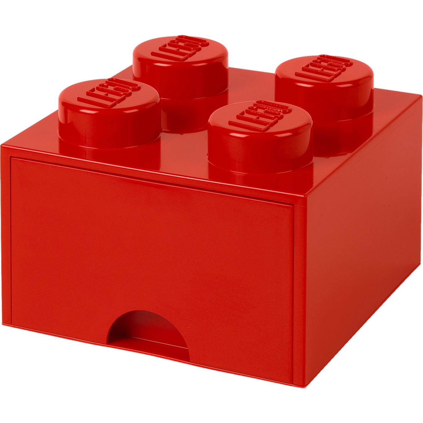 LEGO® Säilytys Laatikolla 4 Nuppia, Punainen
