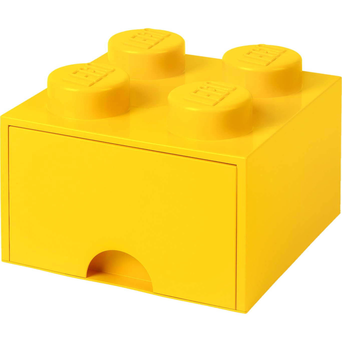 LEGO® Säilytys Laatikolla 4 Nuppia, Keltainen