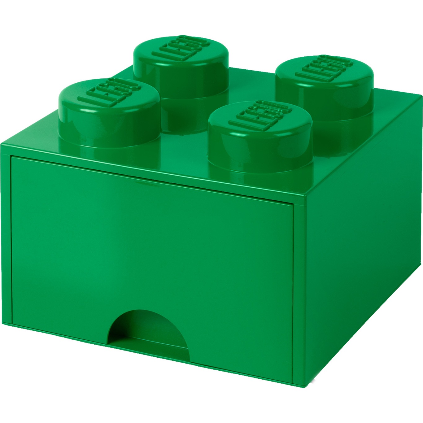 LEGO® Säilytys Laatikolla 4 Nuppia, Tummanvihreä