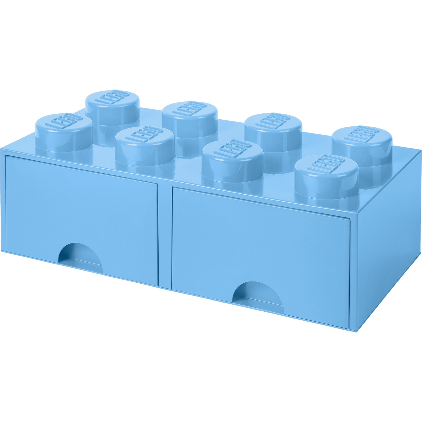 LEGO® Säilytys 2 Laatikolla 8 Nuppia, Light Royal Blue