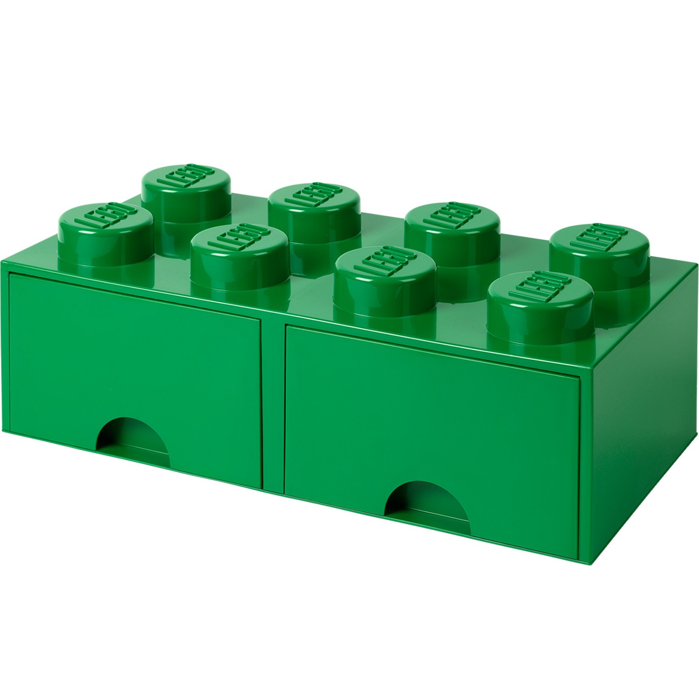 LEGO® Säilytys 2 Laatikolla 8 Nuppia, Tummanvihreä